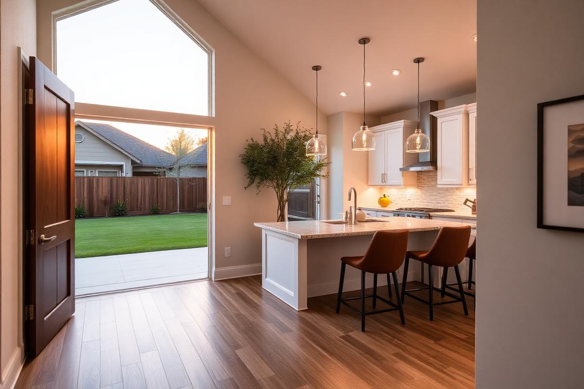 Open concept kitchen